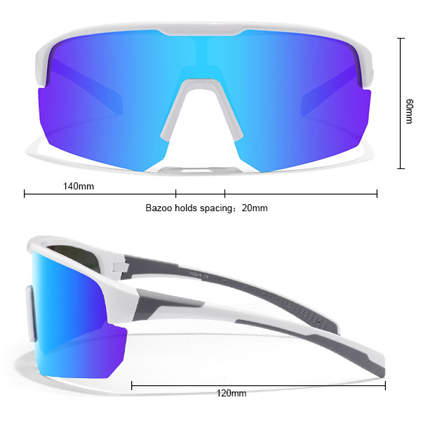 MTB Speil Polarized Coating Half Frame Sports Solbriller - Bang Long