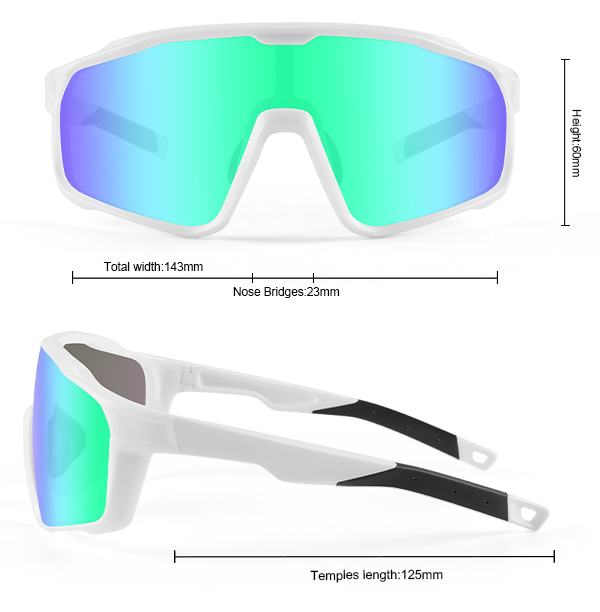 Full Frame MTB Speil Polarized Custom Sports Solbriller - Bang Long